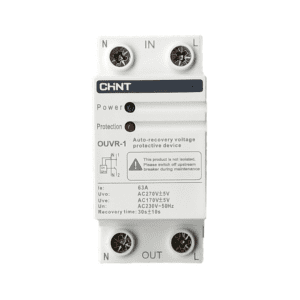 OVER UNDER VOLTAGE RELAY CHINT 1P+N 80A