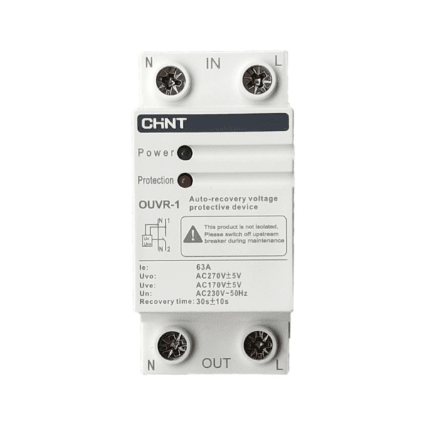 OVER UNDER VOLTAGE RELAY CHINT 1P+N 80A